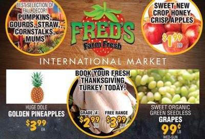 Fred's Farm Fresh Flyer October 7 to 13