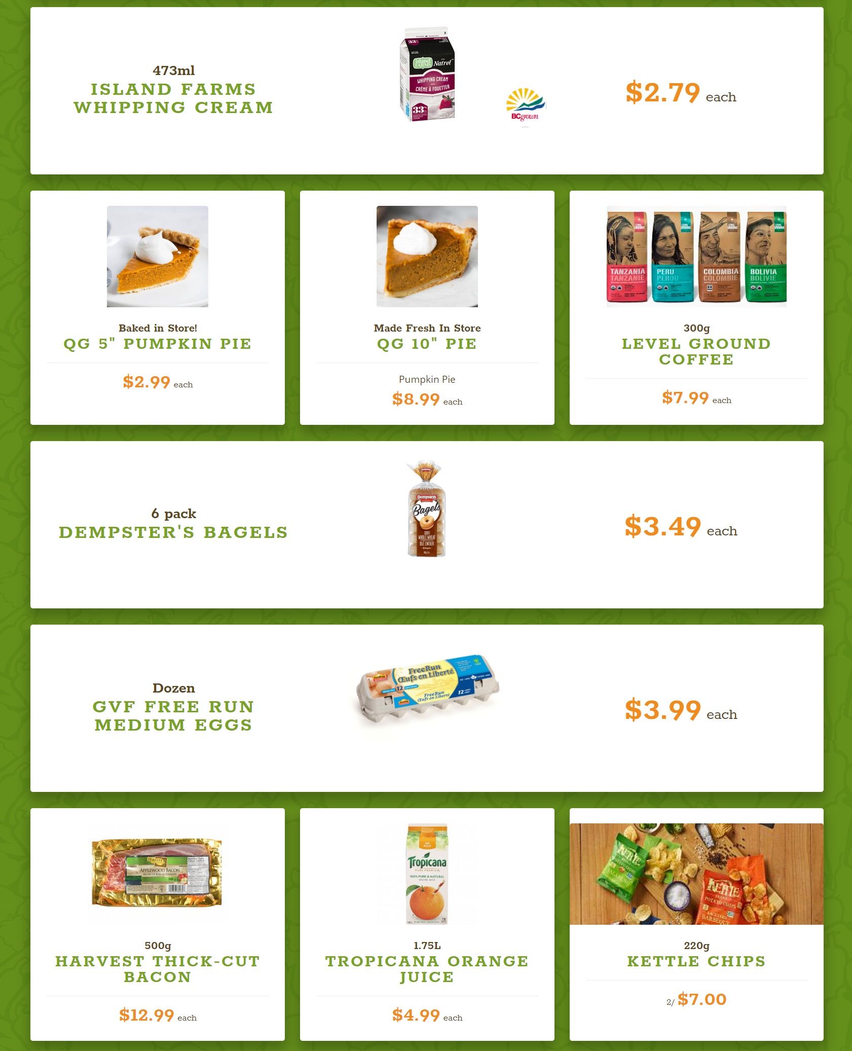 Quality Greens Flyer October 7 to 13