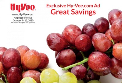 Hy-Vee (IA, IL, KS, MN, MO, NE, SD, WI) Weekly Ad Flyer October 7 to October 13