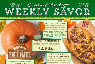 Central Market Weekly Ad Flyer October 7 to October 13