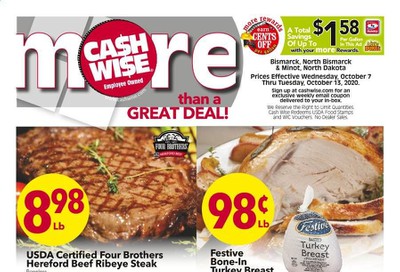 Cash Wise (MN, ND) Weekly Ad Flyer October 7 to October 13