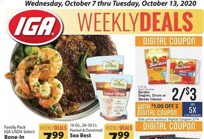 IGA Weekly Ad Flyer October 7 to October 13