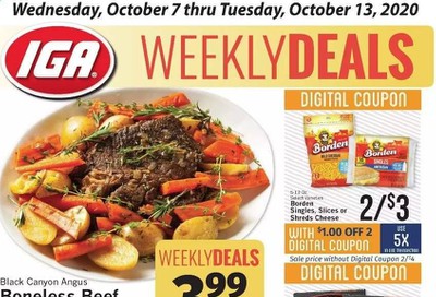 IGA Weekly Ad Flyer October 7 to October 13