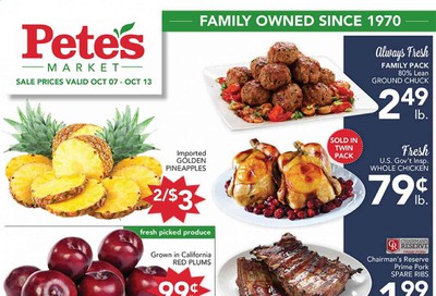 Pete's Fresh Market Weekly Ad Flyer October 7 to October 13