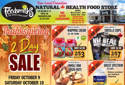 Foodsmiths Flyer October 8 to 15