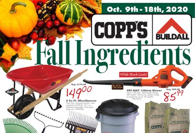 COPP's Buildall Flyer October 9 to 18