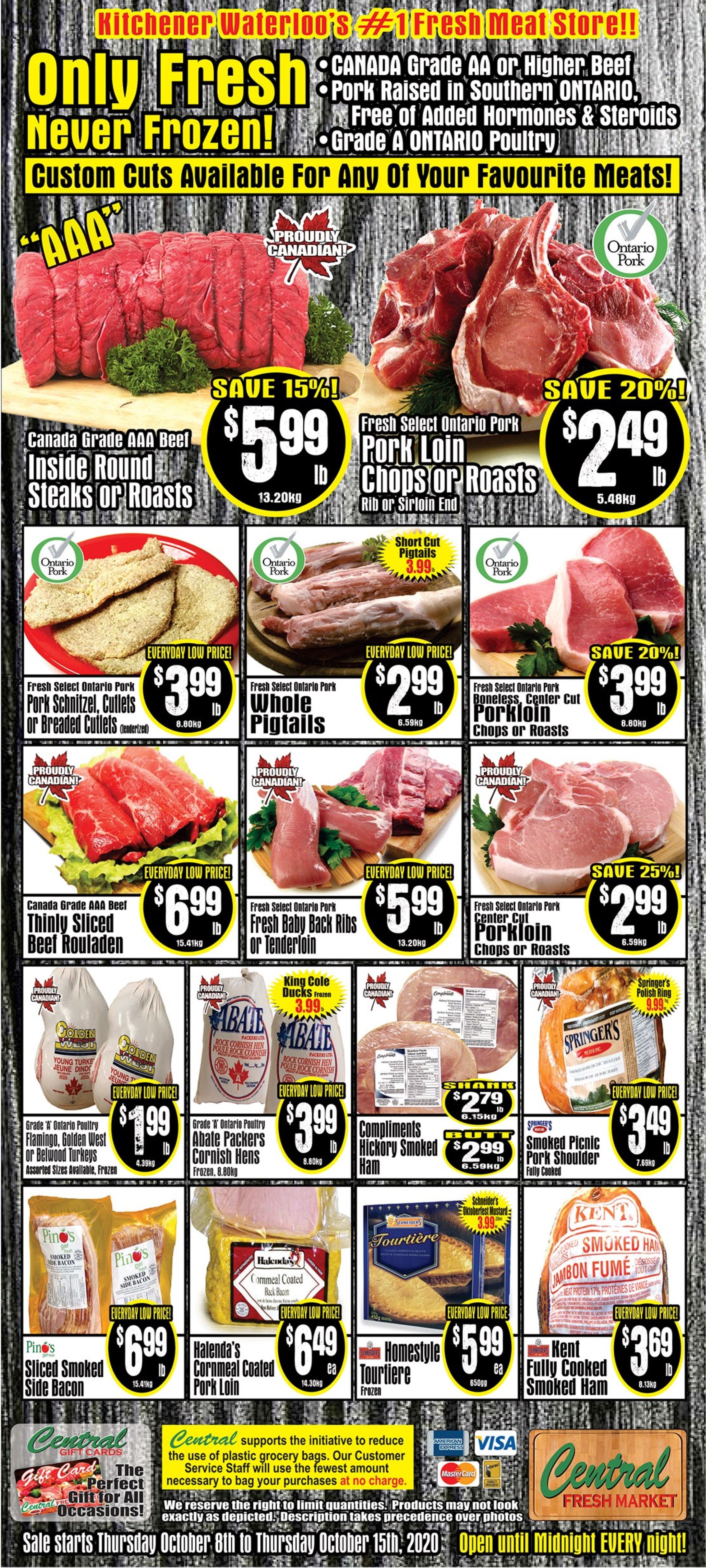 Central Fresh Market Flyer October 8 to 15