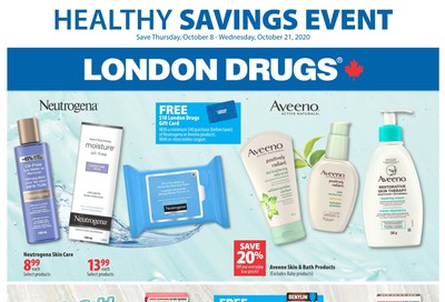 London Drugs Healthy Savings Event Flyer October 8 to 21