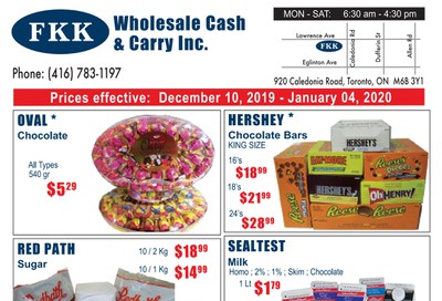 FKK Wholesale Cash & Carry Flyer December 10 to January 4