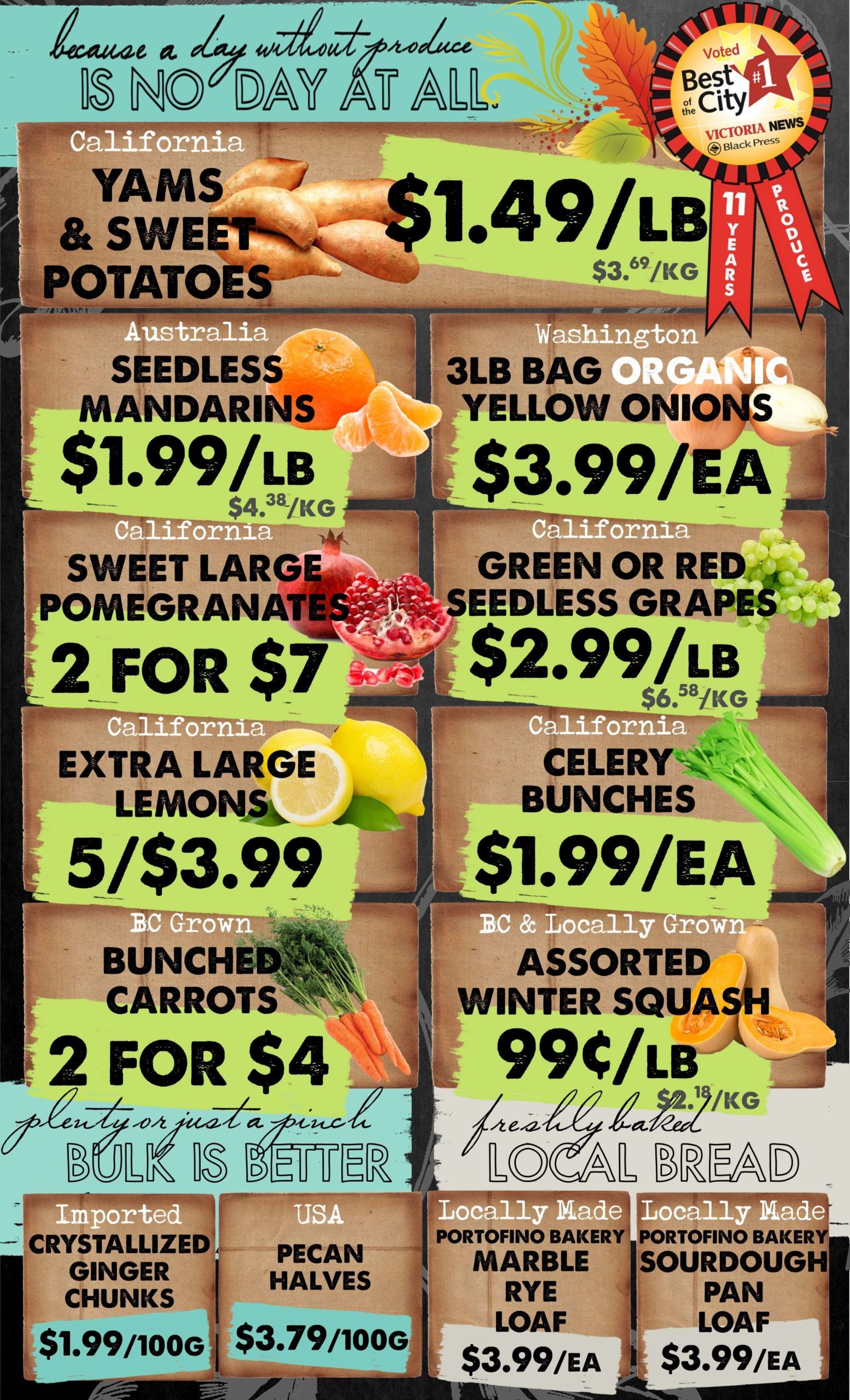 The Root Cellar Flyer October 8 to 14