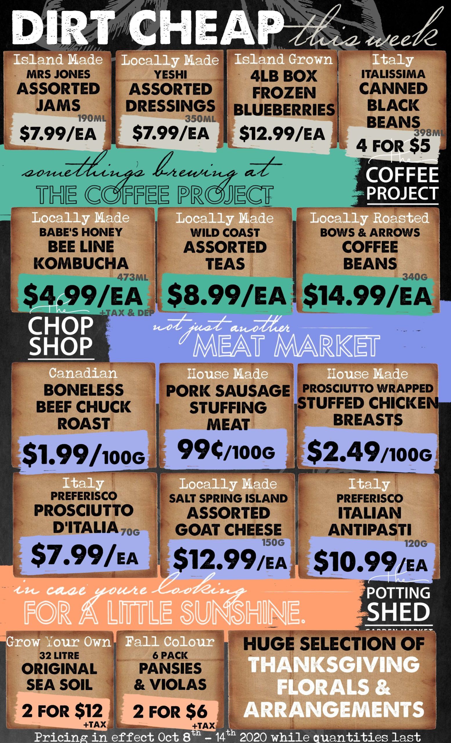 The Root Cellar Flyer October 8 to 14
