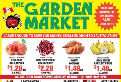 The Garden Market Flyer October 9 to 15