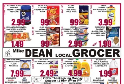 Mike Dean's Super Food Stores Flyer October 9 to 15