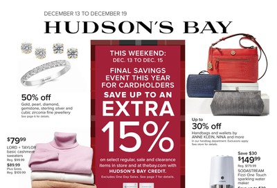 Hudson's Bay Flyer December 13 to 19