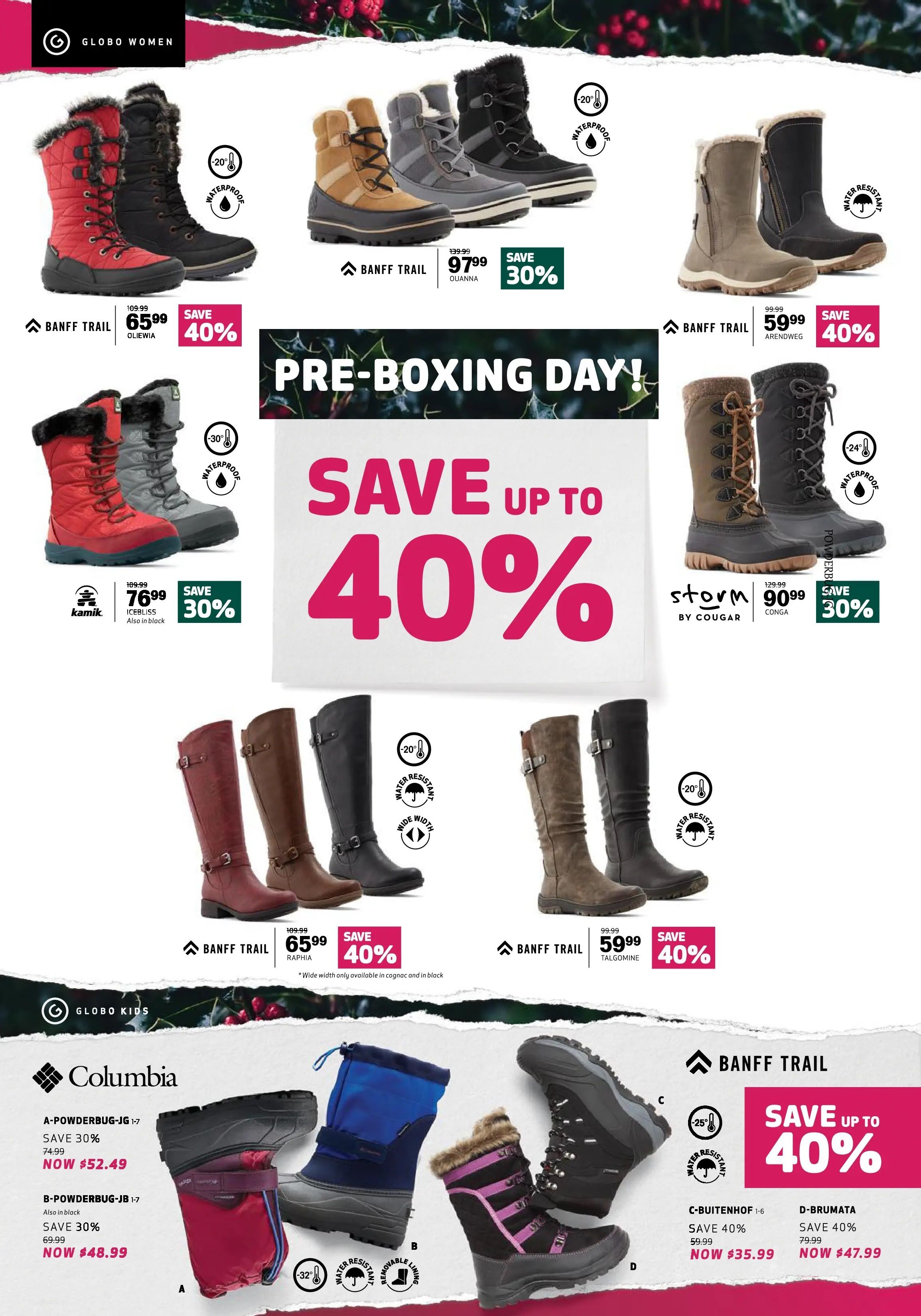 Globo Shoes Flyer December 11 to 22