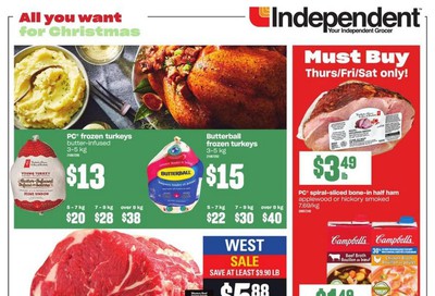 Independent Grocer (West) Flyer December 12 to 18