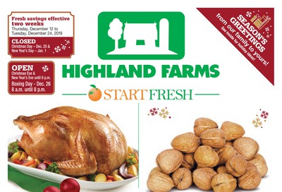 Highland Farms Flyer December 12 to 25