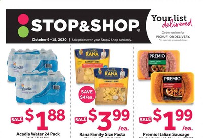 Stop & Shop (NJ) Weekly Ad Flyer October 9 to October 15