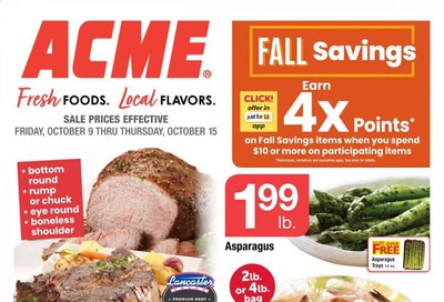 ACME Weekly Ad Flyer October 9 to October 15