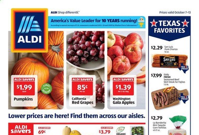 ALDI (TX) Weekly Ad Flyer October 7 to October 13