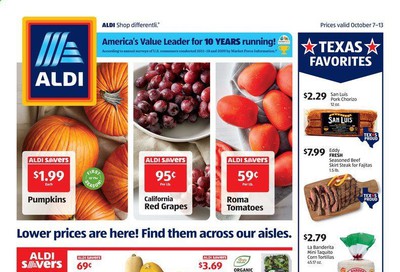 ALDI (TX) Weekly Ad Flyer October 7 to October 13