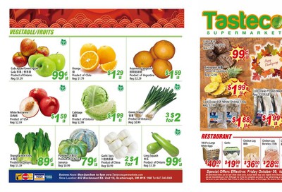 Tasteco Supermarket Flyer October 9 to 15