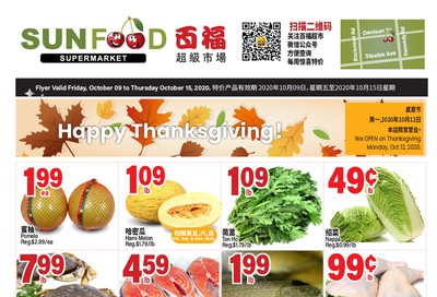 Sunfood Supermarket Flyer October 9 to 15