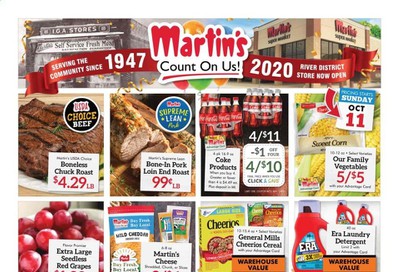 Martin’s Weekly Ad Flyer October 11 to October 17