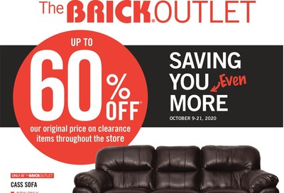 The Brick Outlet Flyer October 9 to 21