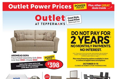 Outlet at Tepperman's Flyer October 9 to 15