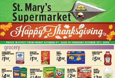St. Mary's Supermarket Flyer October 9 to 15