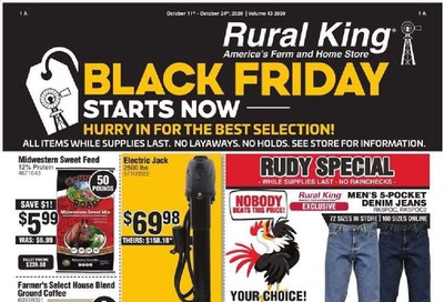 Rural King Weekly Ad Flyer October 11 to October 24