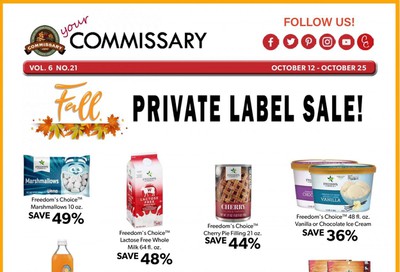 Commissary Weekly Ad Flyer October 12 to October 25