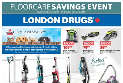 LOndon Drugs Floorcare Savings Event Flyer September 13 to October 2
