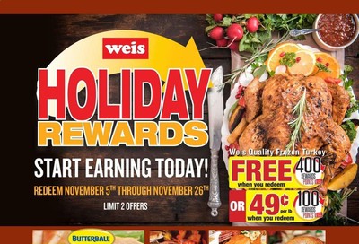 Weis Weekly Ad Flyer October 8 to November 26