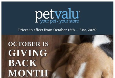 Pet Valu Flyer October 12 to 31