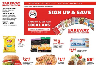 Fareway (IA, IL, MN, MO, NE, SD) Weekly Ad Flyer October 13 to October 19