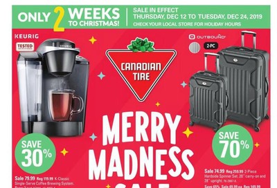 Canadian Tire Merry Madness Sale Flyer December 12 to 24