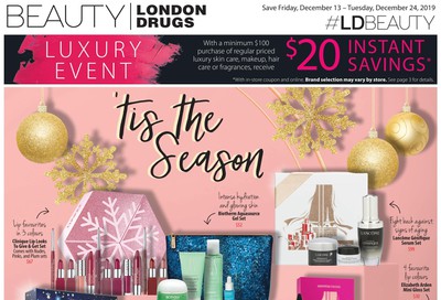 London Drugs Beauty Luxury Event Flyer December 13 to 24