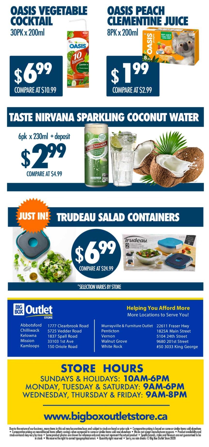 Big Box Outlet Store Flyer October 14 to 20