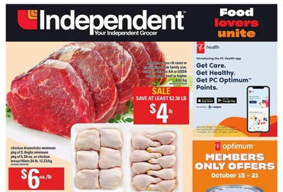 Independent Grocer (Atlantic) Flyer October 15 to 21