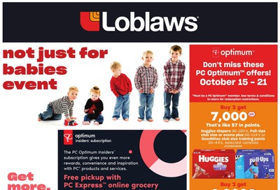 Loblaws (ON) Baby Flyer October 15 to 28