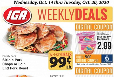 IGA Weekly Ad Flyer October 14 to October 20