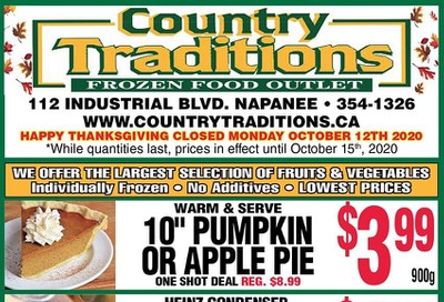 Country Traditions Flyer October 8 to 15