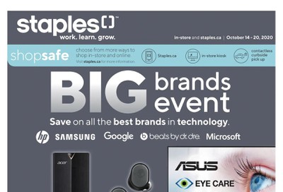 Staples Flyer October 14 to 20