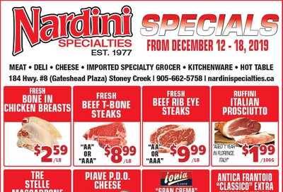 Nardini Specialties Flyer December 12 to 18