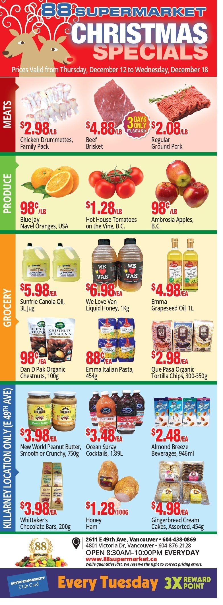 88 Supermarket Flyer December 12 to 18