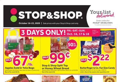 Stop & Shop (MA) Weekly Ad Flyer October 16 to October 22