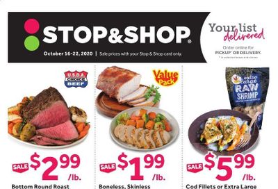 Stop & Shop (NJ) Weekly Ad Flyer October 16 to October 22