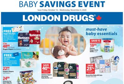 London Drugs Baby Savings Event Flyer October 16 to November 4